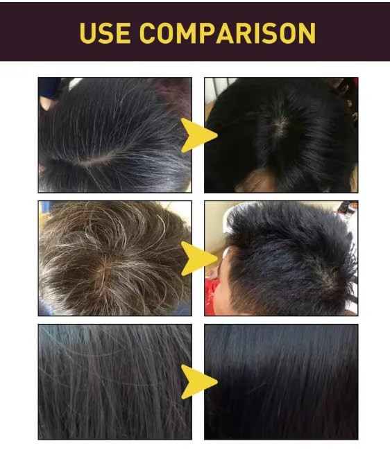 Natural Black Hair 3- IN-1 Dye Shampoo / شامبو صبغة الشعر الأسود الطبيعي 3 في 1