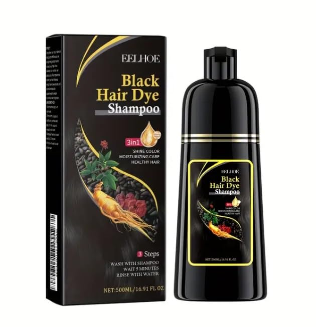 Natural Black Hair 3- IN-1 Dye Shampoo / شامبو صبغة الشعر الأسود الطبيعي 3 في 1