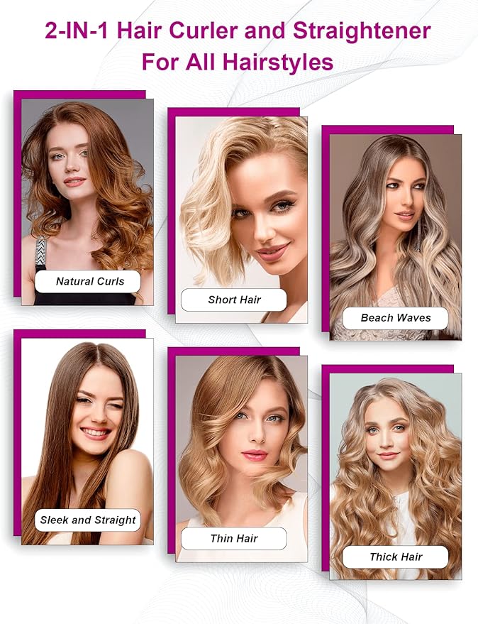 Straightener and Curler 2 in 1 - lumpn